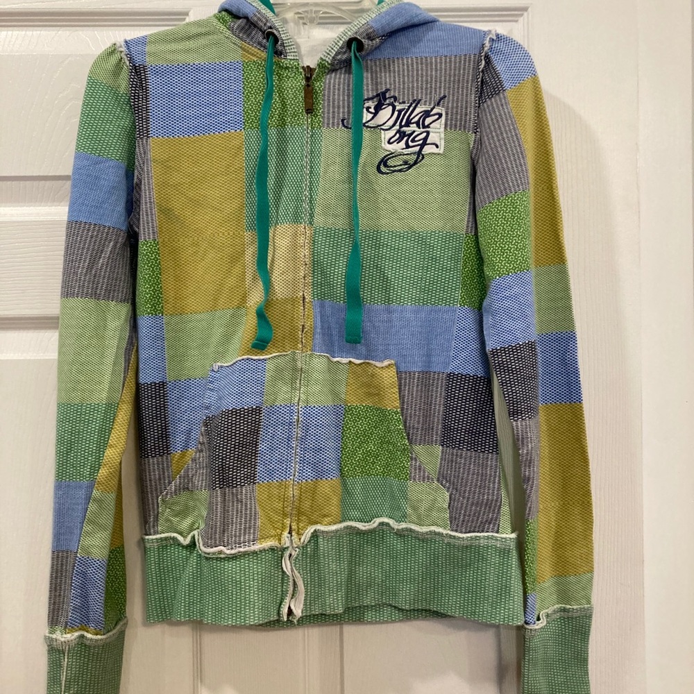 Billabong Hooded Lightweight Jacket Patchwork S